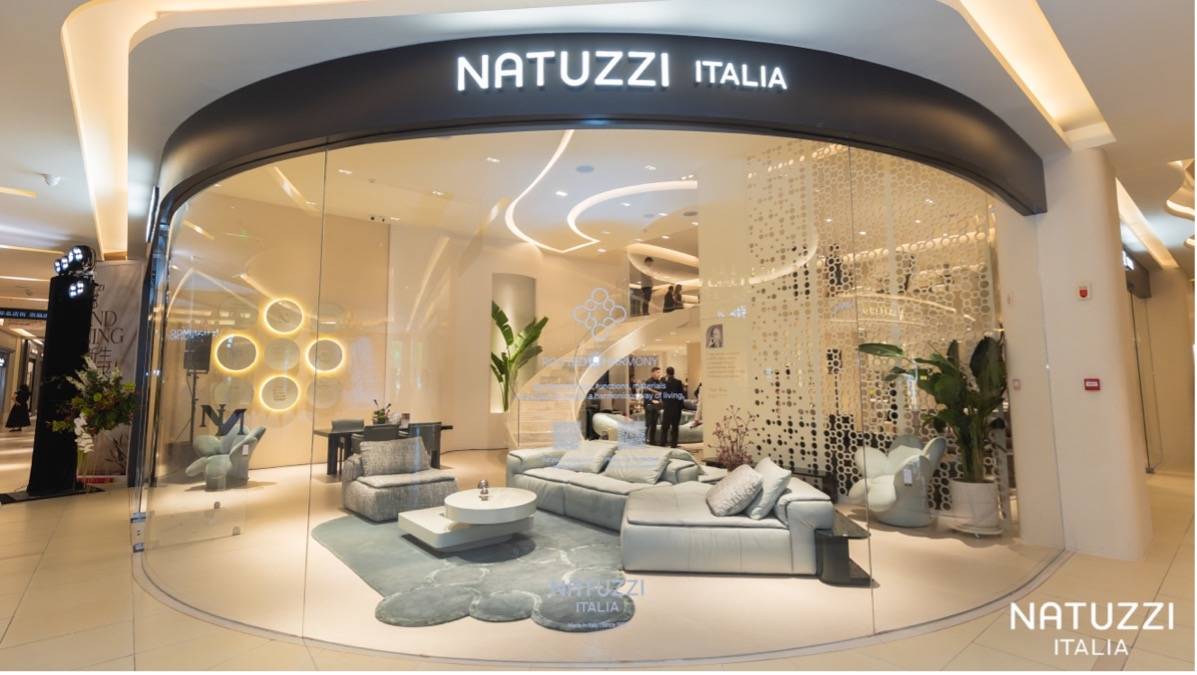 设计周新品中国首秀：650+m2 沉浸式地中海体验pg电子娱乐平台Natuzzi Italia米兰(图9)