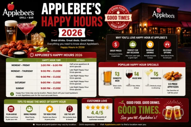 Applebee’s Happy Hour Applebee’s Happy Hour