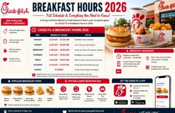 Chick-fil-A Breakfast Hours 2026: Full Schedule & Everything Chick-fil-A Breakfast Hours 2026