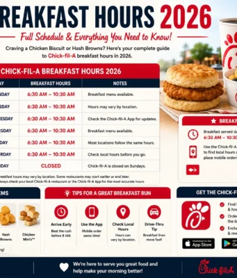 Chick-fil-A Breakfast Hours 2026: Full Schedule & Everything Chick-fil-A Breakfast Hours 2026