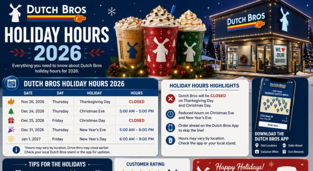 Dutch Bros Holiday Hours 2026: Full Schedule & Everything You Need to Know Dutch Bros Holiday Hours 2026