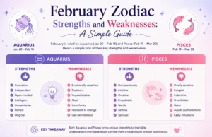 February Zodiac Strengths and Weaknesses: A Simple Guide. February Zodiac Strengths and Weaknesses A Simple Guide