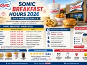 Sonic Breakfast Hours 2026: Full Schedule, Menu & More Sonic Breakfast Hours 2026