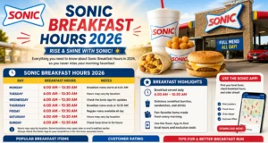 Sonic Breakfast Hours 2026: Full Schedule, Menu & More Sonic Breakfast Hours 2026